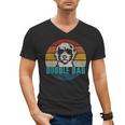 Vintage Best Doodle Dad Ever Father's Day Golden Doodle Men's V-Neck T-Shirt Vintage Best Doodle Dad Ever Father's Day Golden Doodle Men's V-Neck T-Shirt