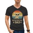 Vintage Chihuahua Dad Dog Lovers Father's Day Tee Men's V-Neck T-Shirt
