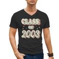 Vintage Class Of 2003 03 High School Graduation Men's V-Neck T-Shirt