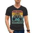 Vintage Class Of 2024 High School Graduation Student Men's V-Neck T-Shirt
