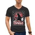Vintage Dadzilla Father Of The Monsters Fathers Day Men's V-Neck T-Shirt