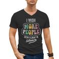 Vintage I Wish More People Were Fluent In Silence Introvert Men's V-Neck T-Shirt Vintage I Wish More People Were Fluent In Silence Introvert Men's V-Neck T-Shirt