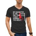 Volleyball Mom Dad Parent Shirt Daughter Player Men's V-Neck T-Shirt Volleyball Mom Dad Parent Shirt Daughter Player Men's V-Neck T-Shirt