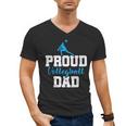 Volleyball Player Team Dad Father Proud Volleyball Dad Men's V-Neck T-Shirt