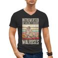 Walrus Lover Introvert Walrus Men's V-Neck T-Shirt Walrus Lover Introvert Walrus Men's V-Neck T-Shirt