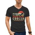 Waterski Dad Fathers Day Ski Lover Dad Water Skiing Rider Men's V-Neck T-Shirt