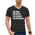 Wedding Officiant Art For Men Dad Ordained Minister Men's V-Neck T-Shirt