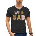 Wild Wild Dad Two Wild Birthday Outfit Zoo Birthday Animal Men's V-Neck T-Shirt