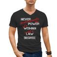 Woman Law Degree Graduation Diploma Party Men's V-Neck T-Shirt