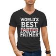 World's Best Father Farter Dad Daddy Papa Joke Men's V-Neck T-Shirt World's Best Father Farter Dad Daddy Papa Joke Men's V-Neck T-Shirt