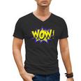 WowShirt WOW Dad Mom Men Women Boys Girls Tee Men's V-Neck T-Shirt
