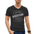 Wrestling Dad Martial Arts Wrestler Wrestle Hobby Father Men's V-Neck T-Shirt