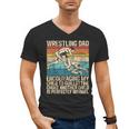 Wrestling Dad Wrestler Wrestling Wrestle Father's Day Men's V-Neck T-Shirt