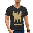 Yk2 Cat With Tomboy Tail 90s Nostalgia Downtown Indie Men's V-Neck T-Shirt Yk2 Cat With Tomboy Tail 90s Nostalgia Downtown Indie Men's V-Neck T-Shirt