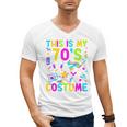 This Is My 70's Costume Nostalgia Mixtape Era 1970s Party Premium Tri-Blend Men's V-Neck T-Shirt