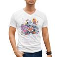 80's Cartoon Heroes Apparel For Retro Nostalgia Fans Men's V-Neck T-Shirt