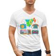 80's Vintage Cassette Tape Nostalgia Mixtape Era 1980s Retro Men's V-Neck T-Shirt