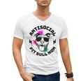 Antisocial Pit Bull Mom Pittie Introvert Dog Lover Pit Bull Raglan Baseball Tee Men's V-Neck T-Shirt