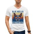Australian Cattle Dog Blue Heeler Dad Men's V-Neck T-Shirt Australian Cattle Dog Blue Heeler Dad Men's V-Neck T-Shirt