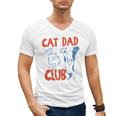 ON Back Cat Dad Club Life Is Better With Cats Father's Day Men's V-Neck T-Shirt ON Back Cat Dad Club Life Is Better With Cats Father's Day Men's V-Neck T-Shirt