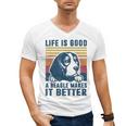 Beagle For Men Women Beagle Dog Mom Dad Beagle Men's V-Neck T-Shirt