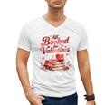 All Booked For Valentines Cute Book Lover Quote Men's V-Neck T-Shirt All Booked For Valentines Cute Book Lover Quote Men's V-Neck T-Shirt