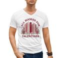 All Booked For Valentines Day Bookish Readers Book Lovers Men's V-Neck T-Shirt All Booked For Valentines Day Bookish Readers Book Lovers Men's V-Neck T-Shirt