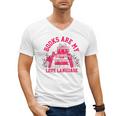 Books Are My Love Language Valentine Book Lover Men's V-Neck T-Shirt Books Are My Love Language Valentine Book Lover Men's V-Neck T-Shirt
