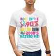 Born In The 90's But The 2000's Raised Me Y2K Nostalgia Men's V-Neck T-Shirt
