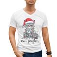 Cat Ew People Adult Humor Introvert Anti-Social Men's V-Neck T-Shirt