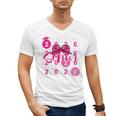 Class Of 2026 Senior Coquette Pink Bow Graduation Family Premium Tri-Blend Men's V-Neck T-Shirt
