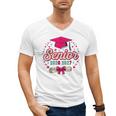 Coquette Pink Bow Senior 2026 2027 Graduation Men's V-Neck T-Shirt