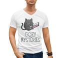 Cozy Mysteries Coffee And Novel For Book Lovers Men's V-Neck T-Shirt