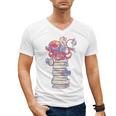 Cute Octopus Bookworm Fun Reading Tee For Book Lovers Men's V-Neck T-Shirt Cute Octopus Bookworm Fun Reading Tee For Book Lovers Men's V-Neck T-Shirt