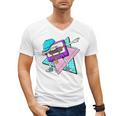 Dabbing Cassette Tape 70s 80s 80s Outfit Nostalgia Men's V-Neck T-Shirt Dabbing Cassette Tape 70s 80s 80s Outfit Nostalgia Men's V-Neck T-Shirt