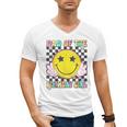 Dad Of The Birthday Girl Retro Family Matching Party Bday Men's V-Neck T-Shirt