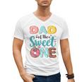 Dad Of The Sweet One 1st Birthday Girl Donut Party Men's V-Neck T-Shirt