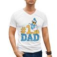 Disney Donald Duck Number One Dad Sunglasses Father's Day Men's V-Neck T-Shirt