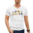 Doctor Of Education She BelievED EdD Graduation Men's V-Neck T-Shirt