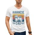 Dog Havanese Dad Vintage Havanese Dad Men's V-Neck T-Shirt