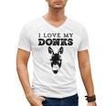 Donkey Mom Or Dad I Love My Donks Farmer Men's V-Neck T-Shirt Donkey Mom Or Dad I Love My Donks Farmer Men's V-Neck T-Shirt