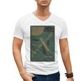 From The Earth To The Moon Book Cover 1874 Premium Men's V-Neck T-Shirt From The Earth To The Moon Book Cover 1874 Premium Men's V-Neck T-Shirt