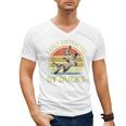 Easily Distracted Duck Hunting Dad Hunter Son Daughter Men's V-Neck T-Shirt