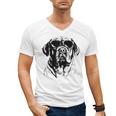 English Mastiff Sketch Drawing Art Dog Lover Mom Dad Women Men's V-Neck T-Shirt