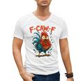 F-Caw-F Rooster F Awk F Chicken Coffee Romance Books Lover Men's V-Neck T-Shirt