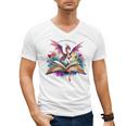 In My Fantasy Era Magic Dragon Book Men's V-Neck T-Shirt