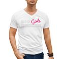 Father's Day Dad From Girl Outnumbered Men's V-Neck T-Shirt