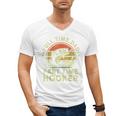 Fishing Dad Part Time Hooker Bass Fish Father Day Men's V-Neck T-Shirt