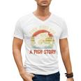 Fishing Even Jesus Had Fish Story Bass Dad Christian Men's V-Neck T-Shirt