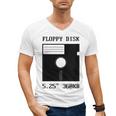 Floppy Disk Computer Nostalgia Fun PC Enthusiast History Men's V-Neck T-Shirt